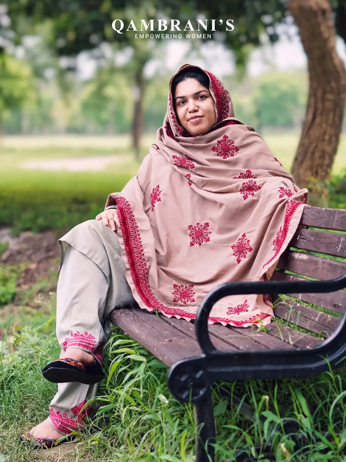 Rose Dune handmade dupatta