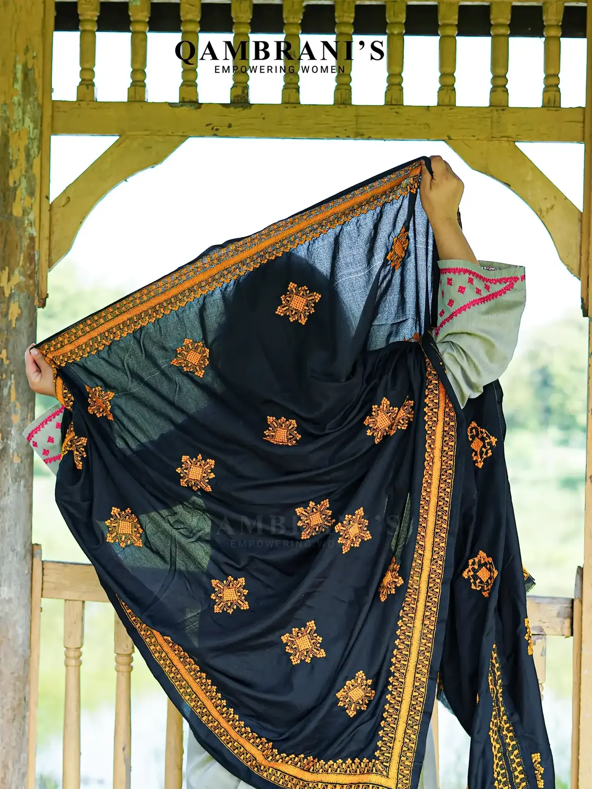 Desert Gold handmade dupatta